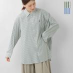 ショッピング海外 セール【30%OFF】ジムフレックス Gymphlex コットン レギュラーカラー ストライプ 長袖 チュニック シャツ gy-b0404sgr-mts レディース 海外出荷不可【☆】