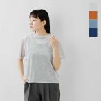 ジョンブル Johnbull  ベロア チュール ハーフスリーブ Tシャツ jl253c01  レディース 2025aw新作