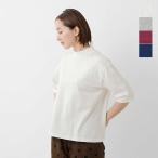 【40%OFF】DIARIES ダイアリーズ コットン 天竺 モックネック ハーフスリーブ Tシャツ ka112423 レディース【3こ1】