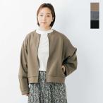 【50%OFF】ルフ LUEUF コンパクト ダンボール ニット バルーンスリーブ ショート ブルゾン ka361023 レディース