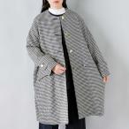 セール【40%OFF】マッキントッシュ MACKINTOSH ハウンドトゥース ハンビー ノーカラー コクーン コート l242hi1162codq【☆】
