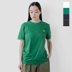 フレッド ペリー FRED PERRY コットン クルーネック ツインティップ Tシャツ TWIN TIPPED T-SHIRT m1588 レディース 2025ss新作