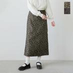 カーキ kha_ki ジャガード レオパード ストレート スカート LEOPARD STRAIGHT SKIRT mil25fsk3099 レディース 2025aw新作