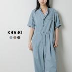 カーキ kha:ki  ライトウェザー ハーフスリーブ ジャンプスーツ HALF SLEEVE JUMPSUIT mil26hpt3247 レディース  春夏 2026ss新作