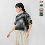 【クーポン対象】オーチバル オーシバル ORCIVAL マーセライズ コットン ボーダー ワイド クルーネック 半袖 Tシャツ 海外出荷不可 2025ss新作