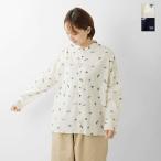 ショッピングドゥ セール【40%OFF】ヌーベル ドゥ パラディ NOUVELLES DU PARADIS コットン カットジャガード スタンドカラー ブラウス pb25318 レディース【☆】