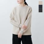 リネン RINEN  オーガニック天竺 ダイヤキルティング クルーネック プルオーバー r17610 レディース  2025aw新作