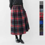 オニールオブダブリン O'NEIL OF DUBLIN aranciato別注 ウール ブレンド タック チェック ロングスカート s26582 レディース
