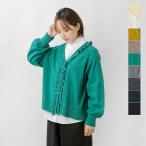 ショッピングフリル セール【30%OFF】ツムグ tumugu ランダム リブ ニット フリル カーディガン tk25302 レディース【☆】