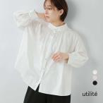 ショッピングサテン ユティリテ utilite  サテンシルクソフト ボリュームスリーブ シャツ ut504aw11 レディース  2025aw新作【◇】