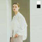 【50%OFF】ホワイト whyto フリル ネック ブラウス frill neck blouse wht24hbl4042 レディース 爆買