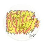 Yahoo! Yahoo!ショッピング(ヤフー ショッピング)グラフィティ缶バッジ 【KILL】 フックチャーム