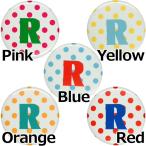 Yahoo! Yahoo!ショッピング(ヤフー ショッピング)アルファベット缶バッジ-ドット- 【R】 New安全ピンタイプ