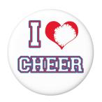 Yahoo! Yahoo!ショッピング(ヤフー ショッピング)部活缶バッジ 【チアリーディング部】 白青赤 ボタンタイプ