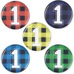 Yahoo! Yahoo!ショッピング(ヤフー ショッピング)数字缶バッジ-POP- 【1】 選べる5色 チャームタイプ