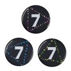 Yahoo! Yahoo!ショッピング(ヤフー ショッピング)数字缶バッジ-Triangles- 【7】 選べる3色 栓抜きタイプ