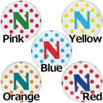 Yahoo! Yahoo!ショッピング(ヤフー ショッピング)アルファベット缶バッジ-ドット- 【N】 マグネット（磁石）タイプ