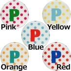 Yahoo! Yahoo!ショッピング(ヤフー ショッピング)アルファベット缶バッジ-ドット- 【P】 ボタンタイプ