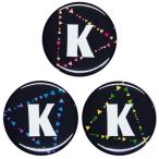 Yahoo! Yahoo!ショッピング(ヤフー ショッピング)アルファベット缶バッジ-Triangles- 【K】 選べる3色 キーホルダータイプ