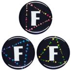 Yahoo! Yahoo!ショッピング(ヤフー ショッピング)アルファベット缶バッジ-Triangles- 【F】 選べる3色 ピンズタイプ