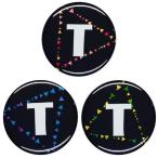 Yahoo! Yahoo!ショッピング(ヤフー ショッピング)アルファベット缶バッジ-Triangles- 【T】 選べる3色 フックチャームタイプ