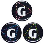 Yahoo! Yahoo!ショッピング(ヤフー ショッピング)アルファベット缶バッジ-Triangles- 【G】 選べる3色 ヘアゴムタイプ