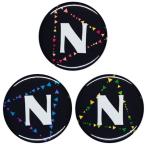 Yahoo! Yahoo!ショッピング(ヤフー ショッピング)アルファベット缶バッジ-Triangles- 【N】 選べる3色 ストラップタイプ