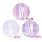 Yahoo! Yahoo!ショッピング(ヤフー ショッピング)アルファベット缶バッジ-Cute- 【W】 選べる3色 フックピンタイプ