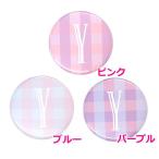 Yahoo! Yahoo!ショッピング(ヤフー ショッピング)アルファベット缶バッジ-Cute- 【Y】 選べる3色 フックピンタイプ