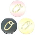 Yahoo! Yahoo!ショッピング(ヤフー ショッピング)アルファベット缶バッジ-Excellent- 【O】 選べる3色 クリップピンタイプ