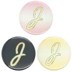 Yahoo! Yahoo!ショッピング(ヤフー ショッピング)アルファベット缶バッジ-Excellent- 【J】 選べる3色 イヤホンジャック