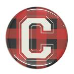 Yahoo! Yahoo!ショッピング(ヤフー ショッピング)アルファベット缶バッジ-POP- 【C】 選べる5色 ピンズ