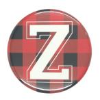 Yahoo! Yahoo!ショッピング(ヤフー ショッピング)アルファベット缶バッジ-POP- 【Z】 選べる5色 ピンズ