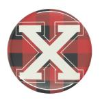 Yahoo! Yahoo!ショッピング(ヤフー ショッピング)アルファベット缶バッジ-POP- 【X】 選べる5色 バッジリール