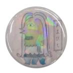 Yahoo! Yahoo!ショッピング(ヤフー ショッピング)アマビエ缶バッジ 【クラッシュホログラム】 ミラー（鏡）タイプ
