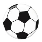 Yahoo! Yahoo!ショッピング(ヤフー ショッピング)球技缶バッジ 【サッカーボール】 キーホルダータイプ