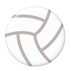 Yahoo! Yahoo!ショッピング(ヤフー ショッピング)球技缶バッジ 【バレーボール】 キーホルダータイプ