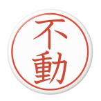 Yahoo! Yahoo!ショッピング(ヤフー ショッピング)名字はんこ缶バッジ 【不動】 安全ピンタイプ