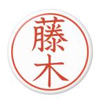 Yahoo! Yahoo!ショッピング(ヤフー ショッピング)名字はんこ缶バッジ 【藤木】 安全ピンタイプ