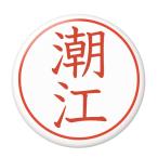 Yahoo! Yahoo!ショッピング(ヤフー ショッピング)名字はんこ缶バッジ 【潮江】 フックピンタイプ