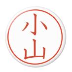 Yahoo! Yahoo!ショッピング(ヤフー ショッピング)名字はんこ缶バッジ 【小山】 ボタンタイプ