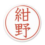 Yahoo! Yahoo!ショッピング(ヤフー ショッピング)名字はんこ缶バッジ 【紺野】 安全ピンタイプ