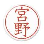 Yahoo! Yahoo!ショッピング(ヤフー ショッピング)名字はんこ缶バッジ 【宮野】 キーホルダータイプ