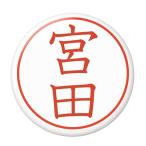 Yahoo! Yahoo!ショッピング(ヤフー ショッピング)名字はんこ缶バッジ 【宮田】 New安全ピンタイプ