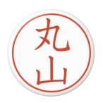 Yahoo! Yahoo!ショッピング(ヤフー ショッピング)名字はんこ缶バッジ 【丸山】 キーホルダータイプ