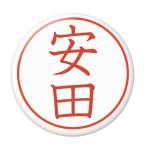 Yahoo! Yahoo!ショッピング(ヤフー ショッピング)名字はんこ缶バッジ 【安田】 キーホルダータイプ