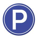 Yahoo! Yahoo!ショッピング(ヤフー ショッピング)標識缶バッジ 【駐車場】 ヘアゴムタイプ