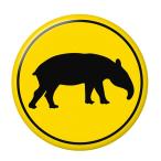 Yahoo! Yahoo!ショッピング(ヤフー ショッピング)標識缶バッジ 【バク】 栓抜きタイプ