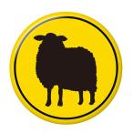 Yahoo! Yahoo!ショッピング(ヤフー ショッピング)標識缶バッジ 【ヒツジ】 ボタンタイプ