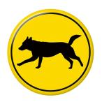 Yahoo! Yahoo!ショッピング(ヤフー ショッピング)標識缶バッジ 【オオカミ】 クリップ（ピンなし）タイプ